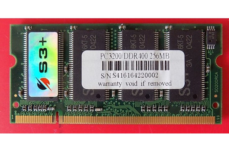 MEMORIA RAM COMPAQ PC3200-DDR400 256MB S416164220002