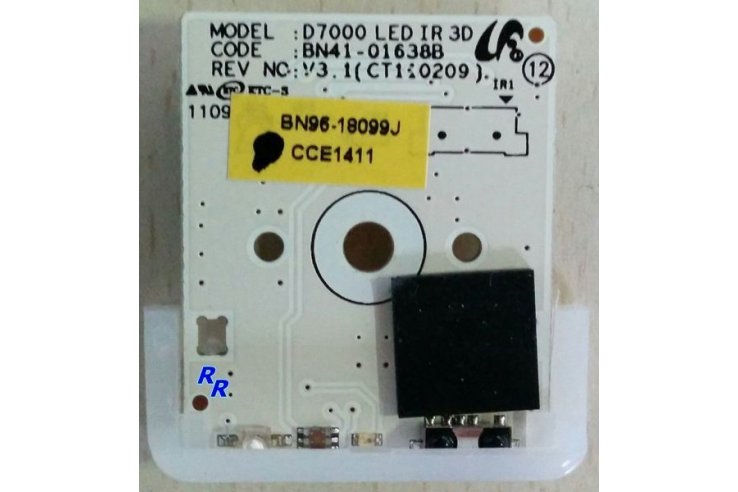 RICEVITORE IR LED SAMSUNG D7000 LED IR 3D BN41-01638B REV V3.1 - CODICE A BARRE BN96-18099H