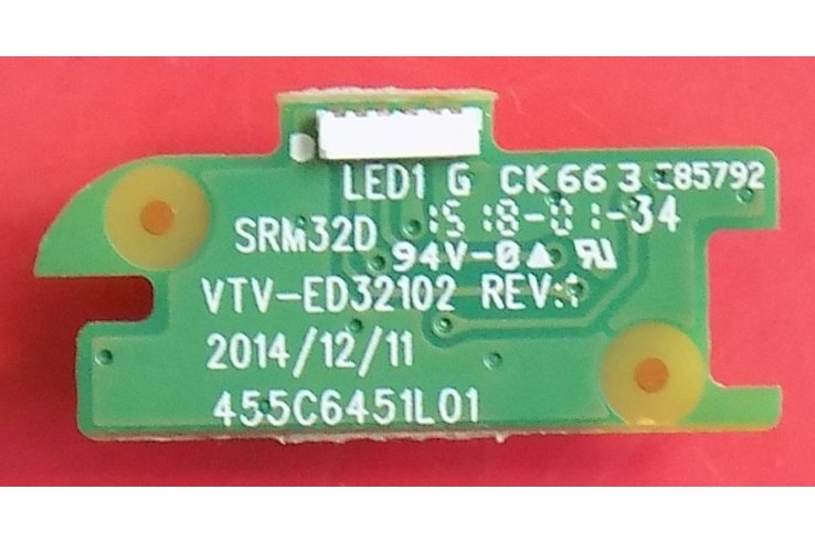 Scheda Led Toshiba SRM32D VTV-IR32102 REV:1 455C6451L01
