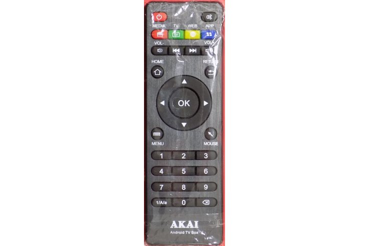 Telecomando Akai Androind TV Box per Internet Home TV HEVC H.265/Quadcore Originale Nuovo