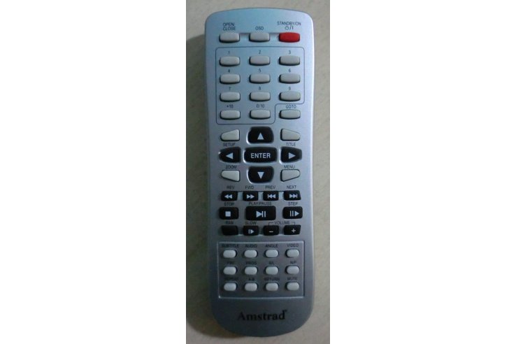 TELECOMANDO AMSTRAD PER DVD-MPEG 4 PLAYER DX3095 NUOVO