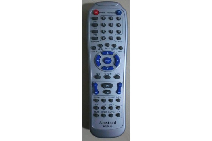 TELECOMANDO AMSTRAD PER DVX3010 MPEG4-DVD PLAYER PICCOLO DIFETTO ESTETICO NUOVO