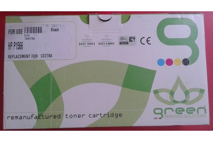 TONER NERO GREEN PRINTING SOLUTIONS 5144 TOHP278A CE278A HP P1566 M0085461