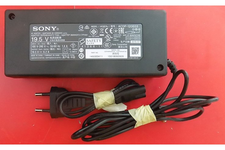 Alimentatore - Adattatore Sony ACDP-120E03 19.5 V 6.2 A 4-564-245-01 Smontato da Tv Nuovo