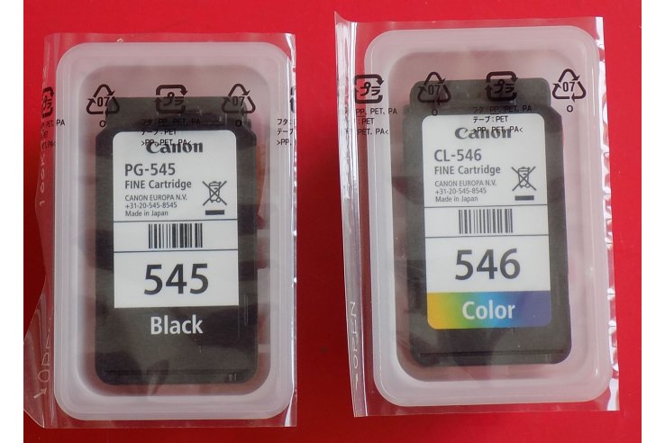 Kit Cartucce inchiostro nero e colore PG-545 + CL546 Stampante Canon Originale Nuovo